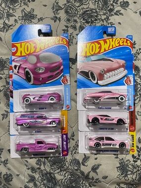 Hot Wheels PINK Car bundle corvette ford sierra truck
